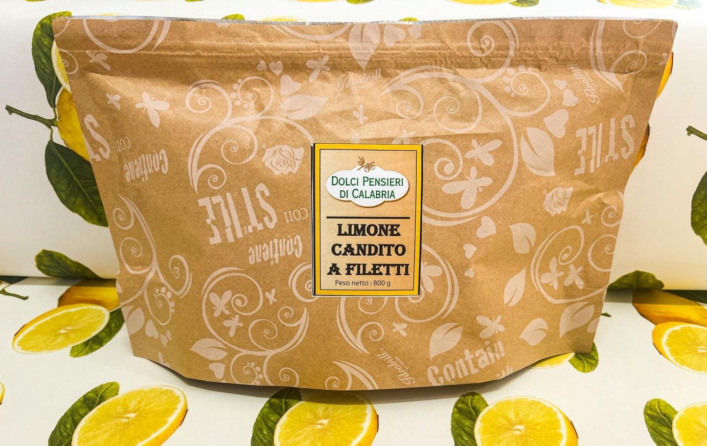 Limone Candito a Filetti - Senza Solfiti - 800g