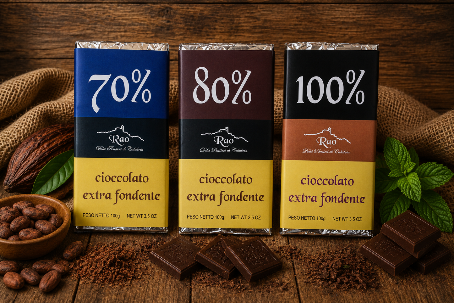 Extra dark chocolate bar